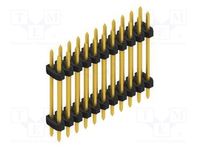 Connector: pin strips; pin header; male; PIN: 22; 2mm; THT; 2x11