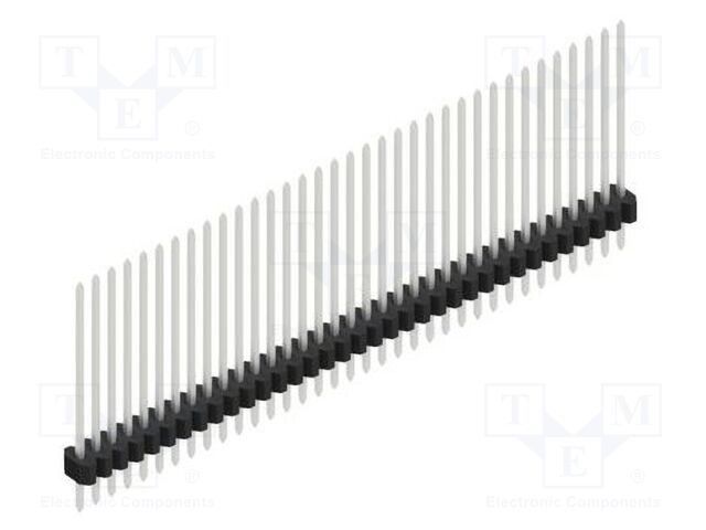 Connector: pin strips; pin header; male; PIN: 35; 1.27mm; THT; 1x35