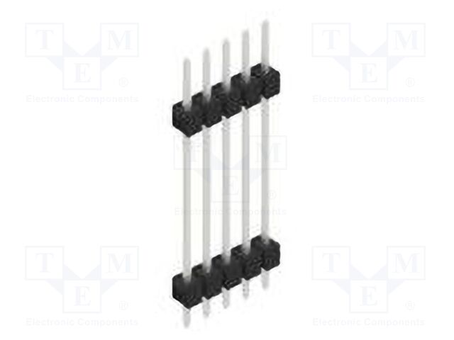 Connector: pin strips; pin header; male; PIN: 5; 2.54mm; THT; 1x5