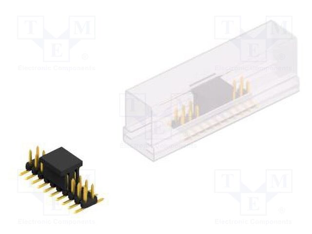 Connector: pin strips; pin header; male; PIN: 20; 2mm; SMT; 2x10