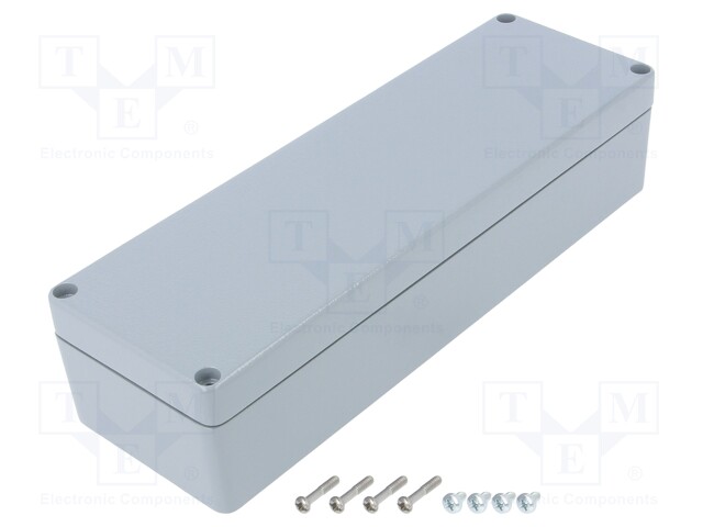 Enclosure: multipurpose; X: 81mm; Y: 252mm; Z: 57mm; EURONORD; grey