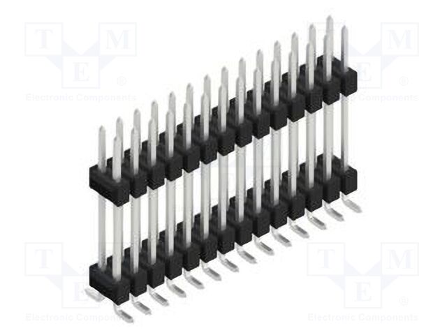 Connector: pin strips; pin header; male; PIN: 28; 2.54mm; SMT; 2x14