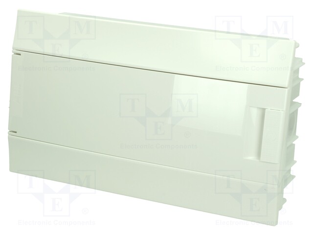 Enclosure: for modular components; IP41; grey; No.of mod: 18