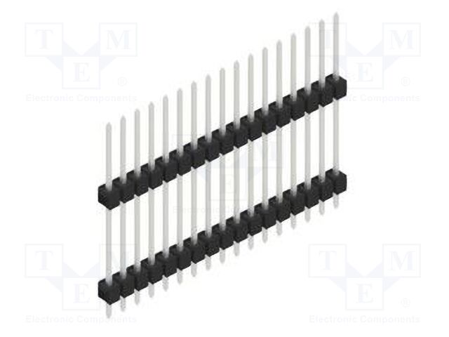 Connector: pin strips; pin header; male; PIN: 17; 2.54mm; THT; 1x17