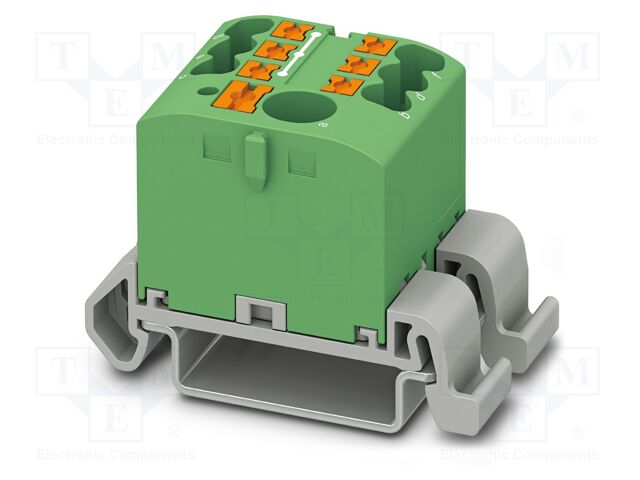 Splice terminal: rail; 24A; 690V; push-in; PA; 0.14÷4mm2; W: 25.6mm