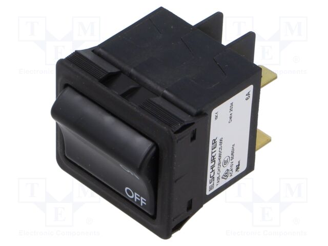 Circuit breaker; Urated: 240/415VAC; 6A; 3PST; Poles: 3; SNAP-IN