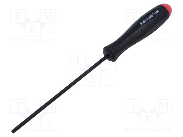 Screwdriver; hex key,spherical; HEX 2mm; Blade length: 72mm