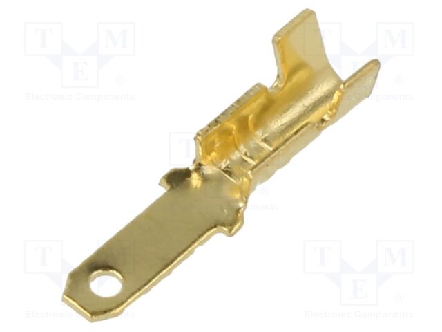 Terminal: flat; male; with a latch; W: 2.8mm; gold-plated; 0.5÷1mm2
