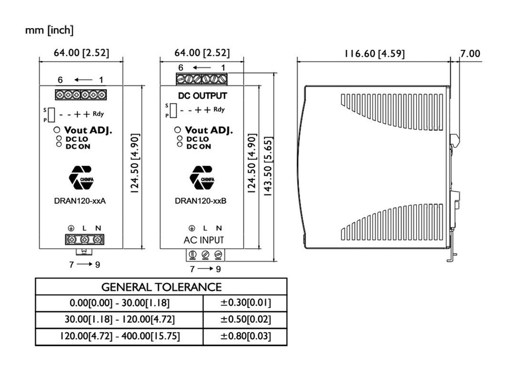 Power supply: switching; for DIN rail; 90W; 24VDC; 3.8A; IP20; 3kV