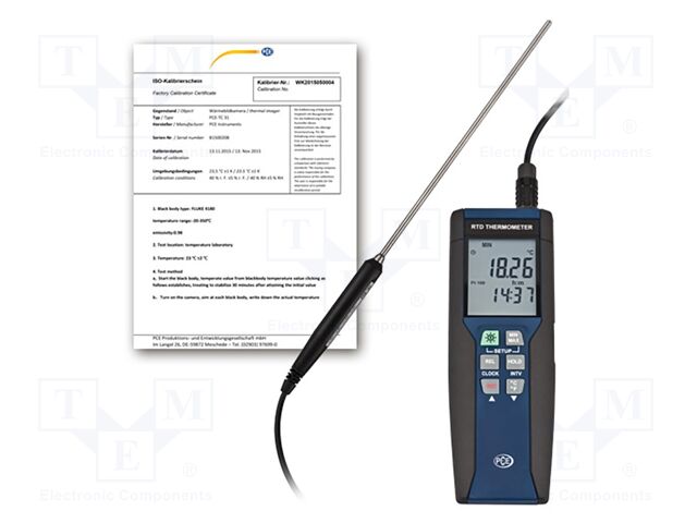 Data logger; temperature; Display: LCD; ±0.1°C; Temp: -100÷400°C