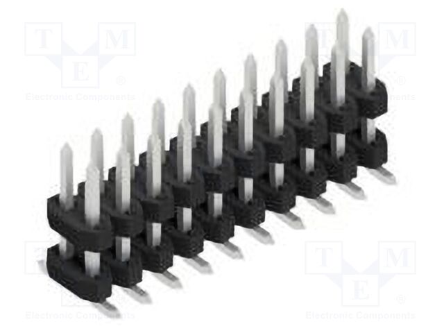 Connector: pin strips; pin header; male; PIN: 20; 2mm; SMT; 2x10