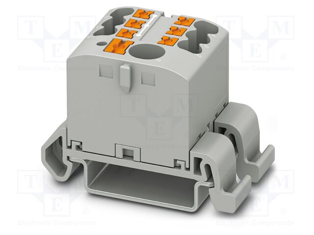 Splice terminal: rail; 24A; 690V; push-in; PA; 0.14÷4mm2; W: 25.6mm