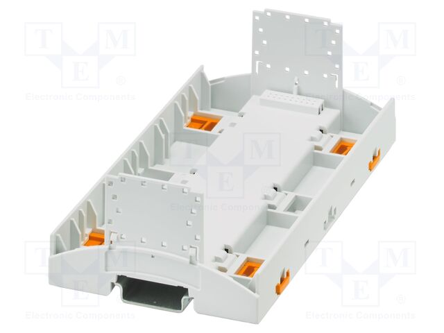 Enclosure base; with terminals; grey; UL94V-0; BC 161,6; X: 48.9mm
