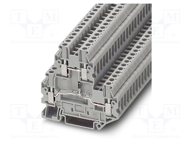 Splice terminal: rail; PA; L: 64.4mm; terminals: 4; W: 5.2mm