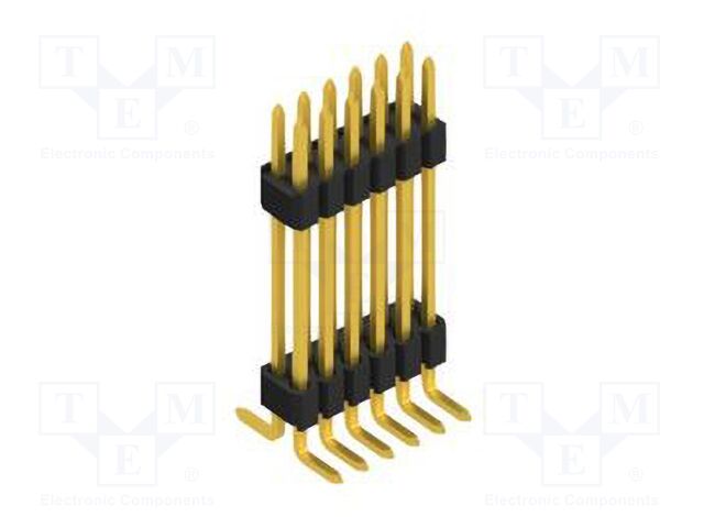 Connector: pin strips; pin header; male; PIN: 12; 1.27mm; SMT; 2x6
