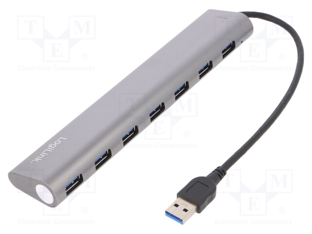 Hub USB; USB 3.0; PnP; Number of ports: 7; 5Gbps
