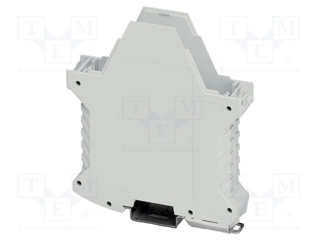 Enclosure base; with FE contact,with terminals; grey; UL94V-0