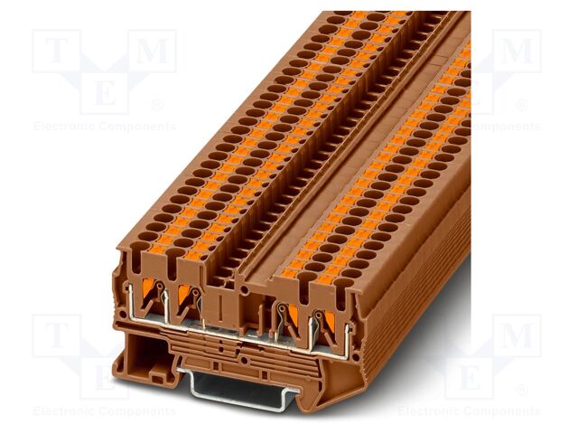 Splice terminal: rail; PT; 24A; 800V; push-in; PA; L: 35.3mm; W: 5.2mm