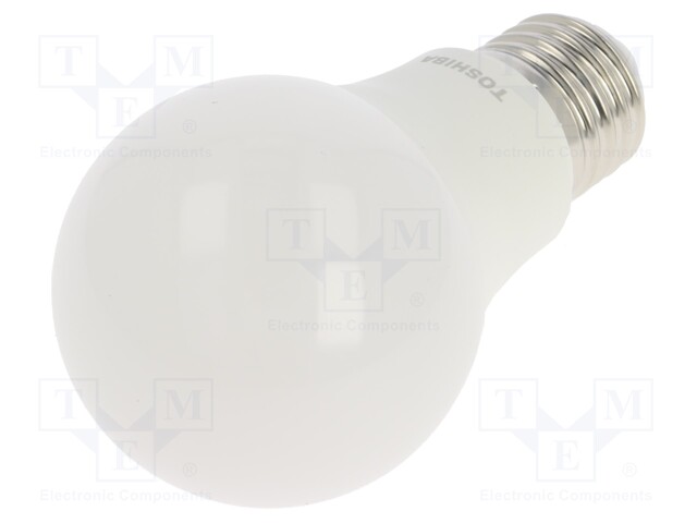 LED lamp; cool white; E27; 230VAC; 470lm; 4.7W; 180°; 6500K