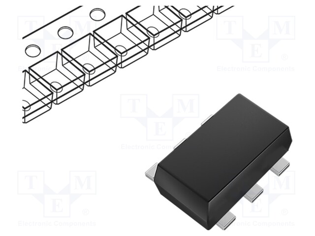 Diode: TVS array; Ubr: 11V; 5.5A; unidirectional; SOT5X3; Ch: 4