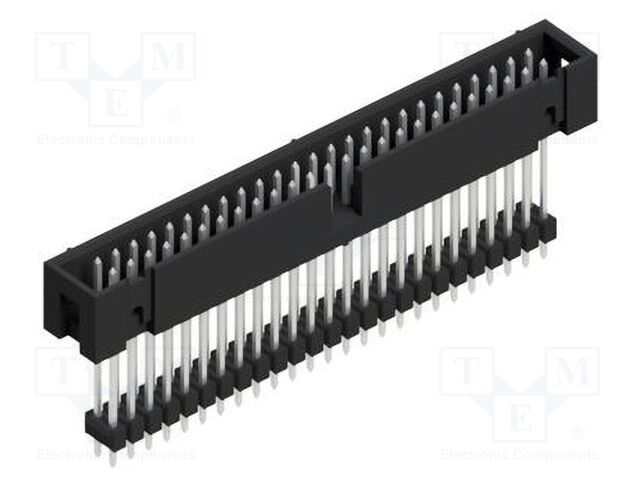 Connector: pin strips; pin header; male; PIN: 50; 2.54mm; THT; 2x25