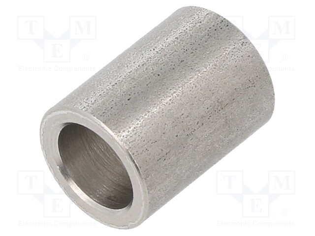Spacer sleeve; 8.2mm; cylindrical; stainless steel; Øint: 12mm