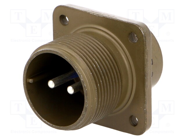 Connector: circular; Series: 97; socket; male; PIN: 2; silver plated