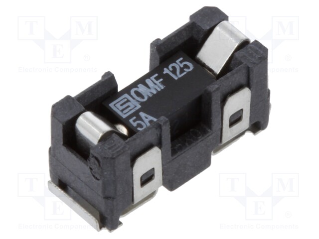 Fuse holder; cylindrical fuses; Mounting: SMT; -40÷85°C; 5A