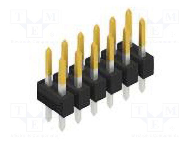 Connector: pin strips; pin header; male; PIN: 12; 2.54mm; THT; 2x6