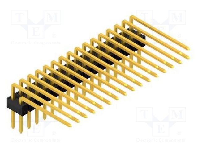 Connector: pin strips; pin header; male; PIN: 32; 2.54mm; THT; 2x16