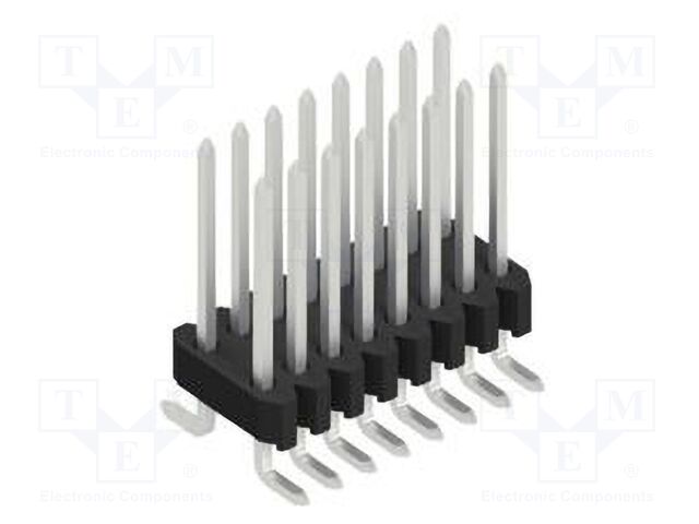 Connector: pin strips; pin header; male; PIN: 16; 1.27mm; SMT; 2x8