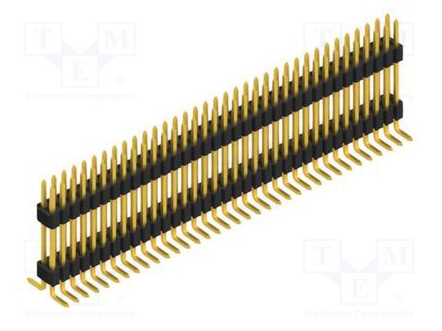 Connector: pin strips; pin header; male; PIN: 70; 1.27mm; SMT; 2x35
