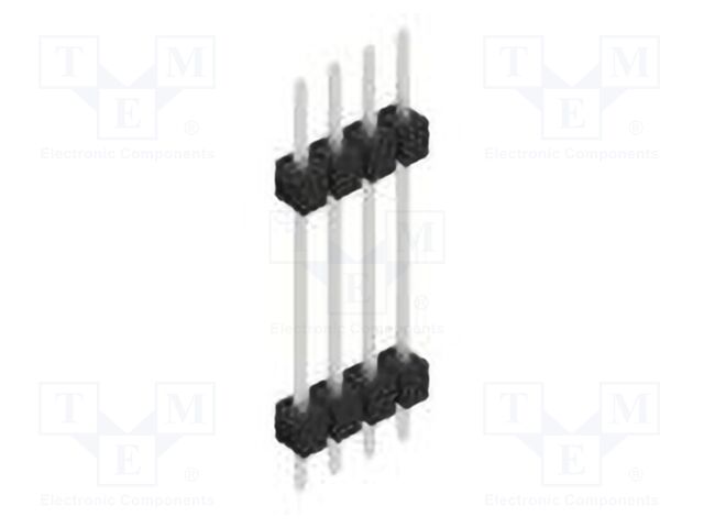Connector: pin strips; pin header; male; PIN: 4; 2.54mm; THT; 1x4