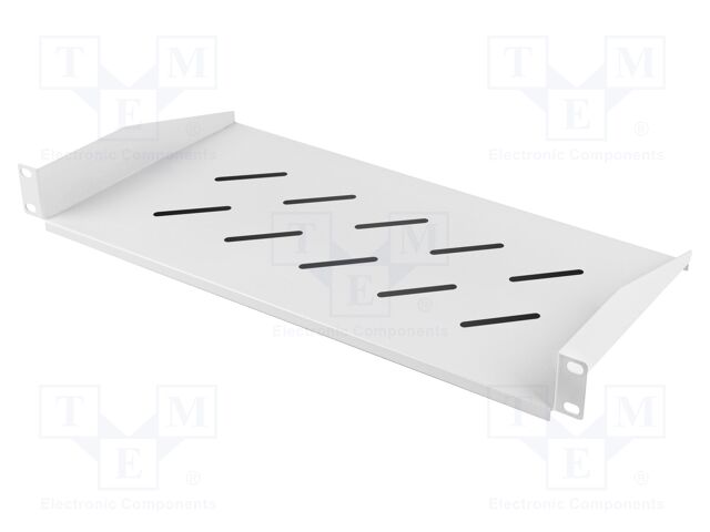 Shelf; 1U; grey; screw; Standard: 19"; Y: 44.45mm; X: 482mm; Z: 220mm