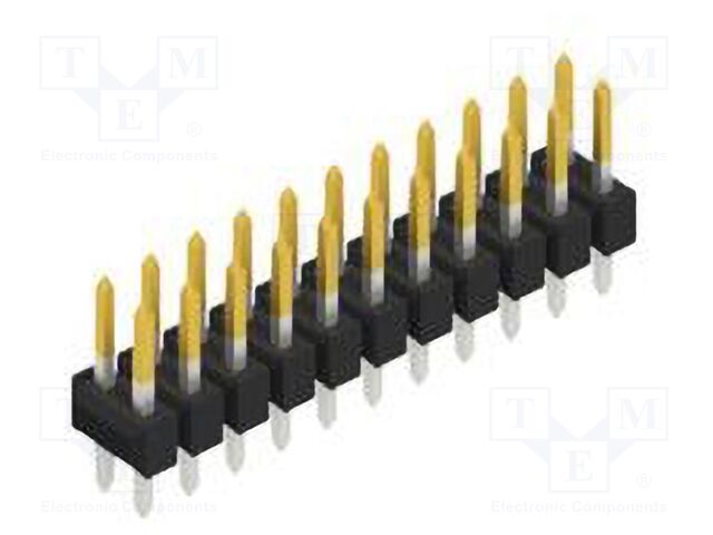 Connector: pin strips; pin header; male; PIN: 22; 2.54mm; THT; 2x11