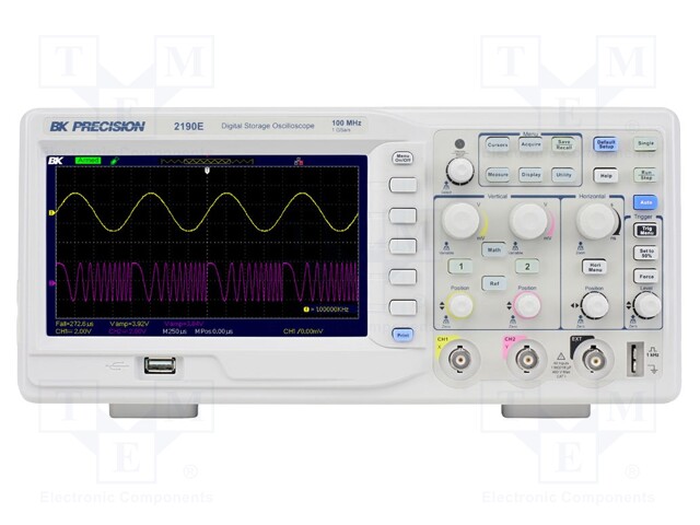 Oscilloscope: digital; Band: ≤100MHz; Channels: 2; 40kpts; 1Gsps