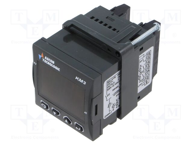 Regulator; 100÷240VAC; on panel; KM3; 0/2-10V,0/4÷20mA; 45x45mm