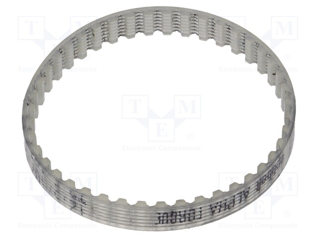 Timing belt; T2.5; W: 4mm; H: 1.3mm; Lw: 107.5mm; Tooth height: 0.7mm