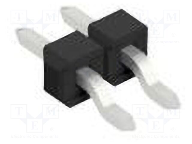 Connector: pin strips; pin header; male; PIN: 2; 2.54mm; SMT; 1x2
