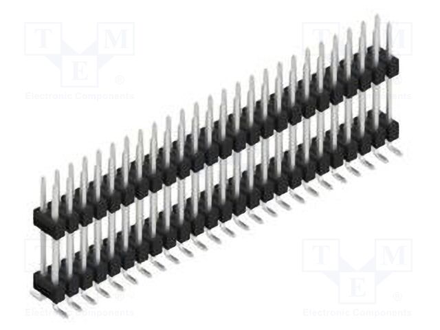 Connector: pin strips; pin header; male; PIN: 50; 2.54mm; SMT; 2x25
