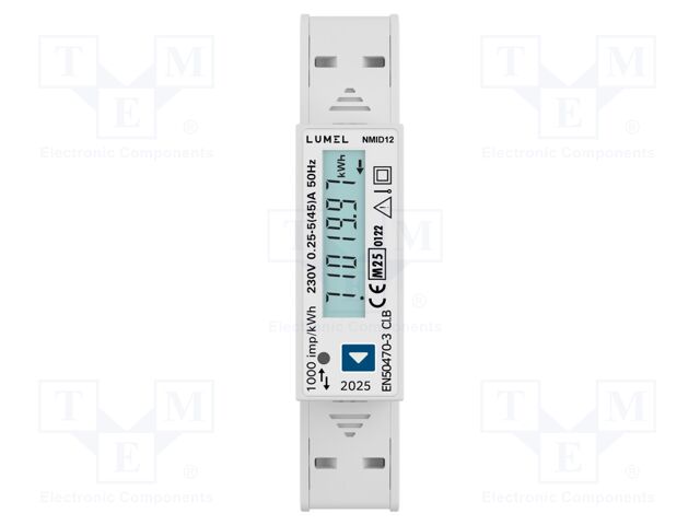 Counter; digital,mounting; for DIN rail mounting; single-phase