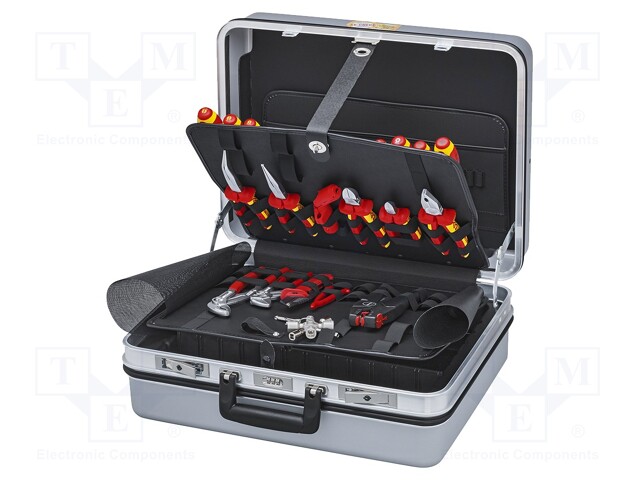 Kit: general purpose; Pcs: 23; Application: for electricians; case