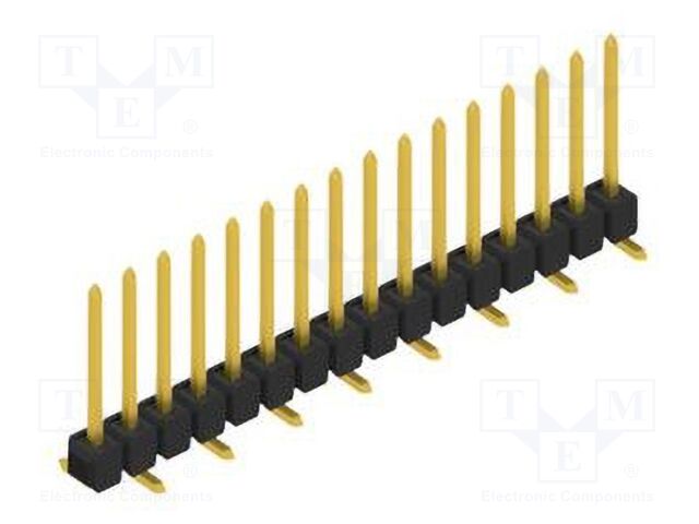 Connector: pin strips; pin header; male; PIN: 16; 2.54mm; SMT; 1x16