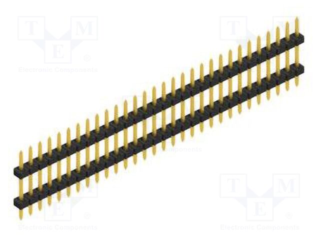 Connector: pin strips; pin header; male; PIN: 30; 2mm; THT; 1x30