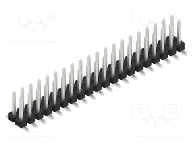 Connector: pin strips; pin header; male; PIN: 40; 2.54mm; SMT; 2x20