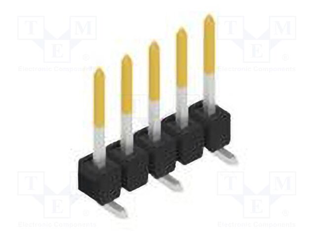 Connector: pin strips; pin header; male; PIN: 5; 2.54mm; SMT; 1x5