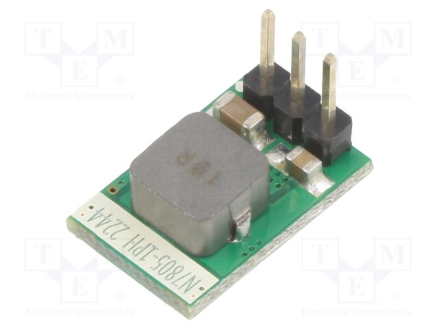 Converter: DC/DC; Uin: 8÷36V; 5/-5VDC; Iout: 0÷1000mA; 2g; 500kHz