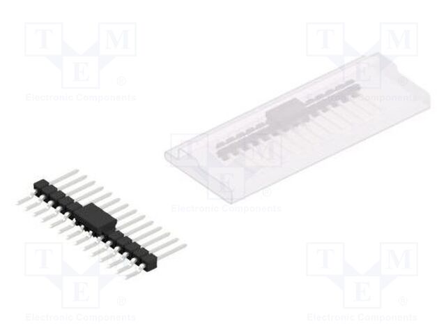 Connector: pin strips; pin header; male; PIN: 14; 2.54mm; SMT; 1x14