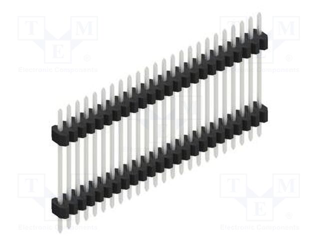 Connector: pin strips; pin header; male; PIN: 24; 1.27mm; THT; 1x24