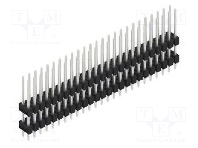 Connector: pin strips; pin header; male; PIN: 50; 2.54mm; THT; 2x25